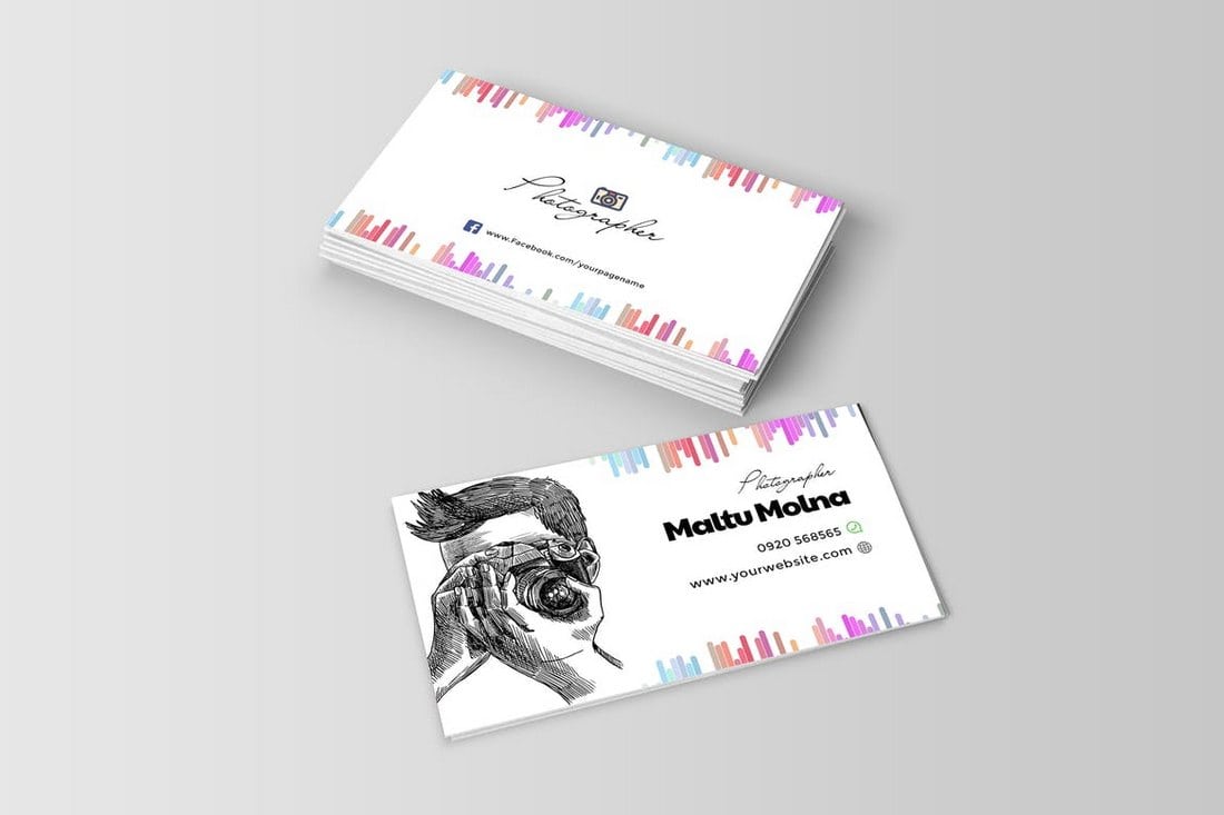 Professional-Photographer-Visiting-Card Photography Business Cards: 20 Templates & Ideas design tips 