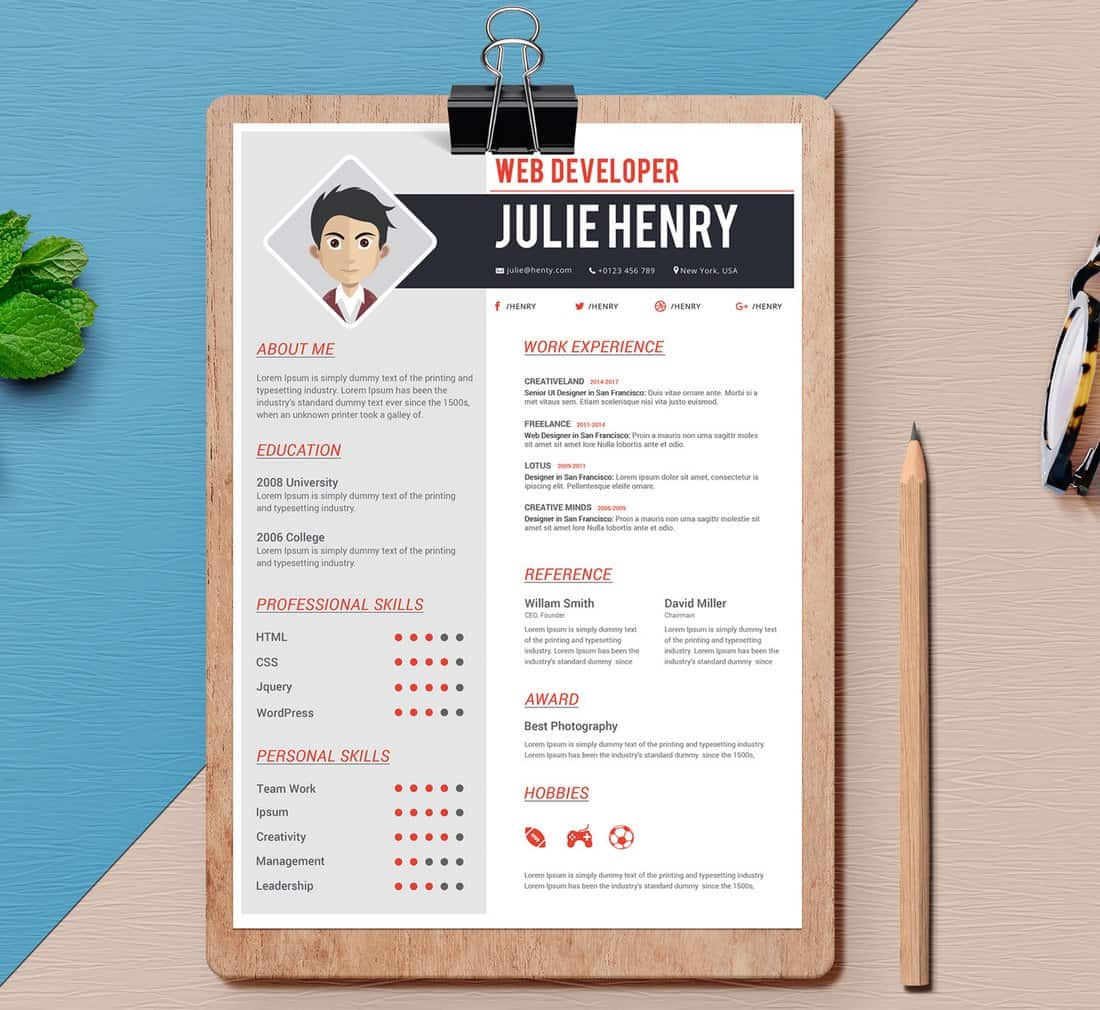 Professional Word Resume Template