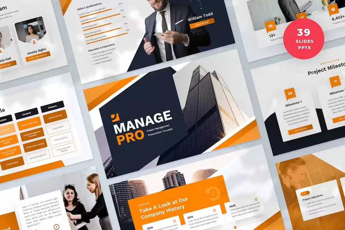 Project Management PowerPoint Template | Design Shack