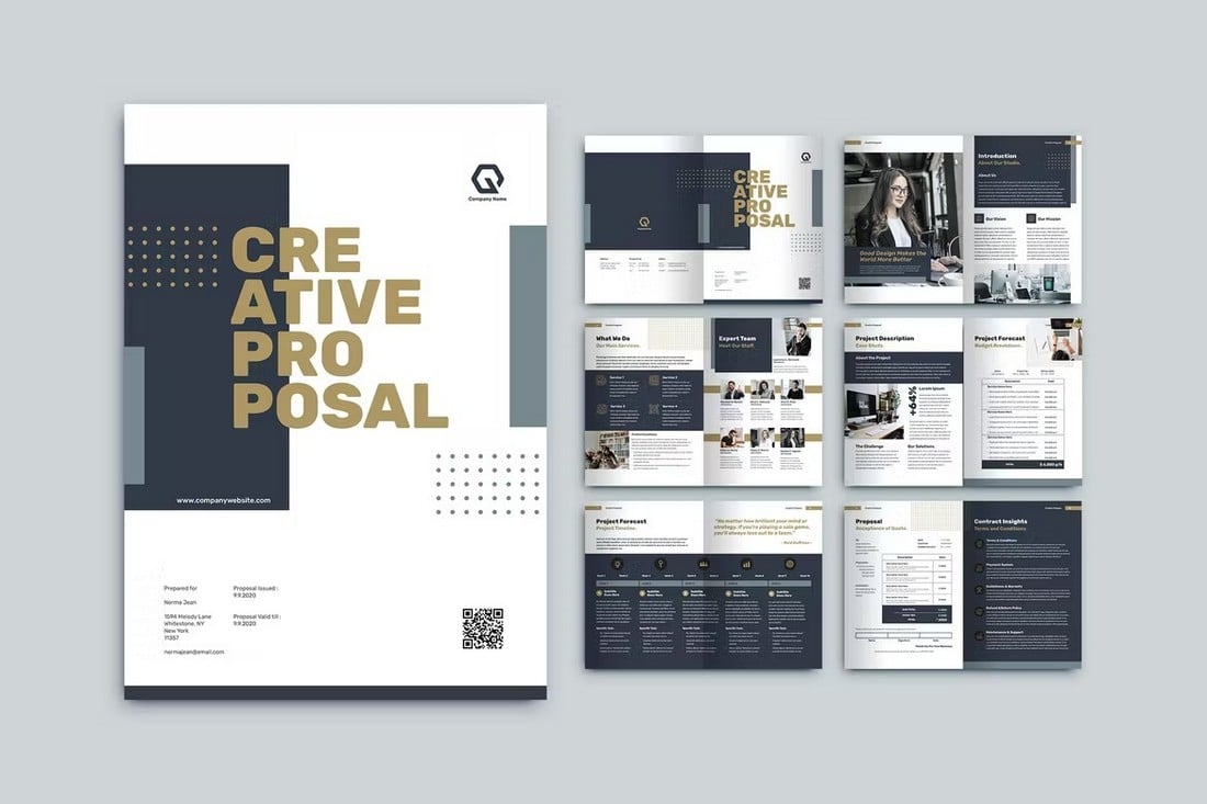 Project-Proposal-Template-for-InDesign 20+ Best Business Proposal Templates (With Creative Designs) design tips