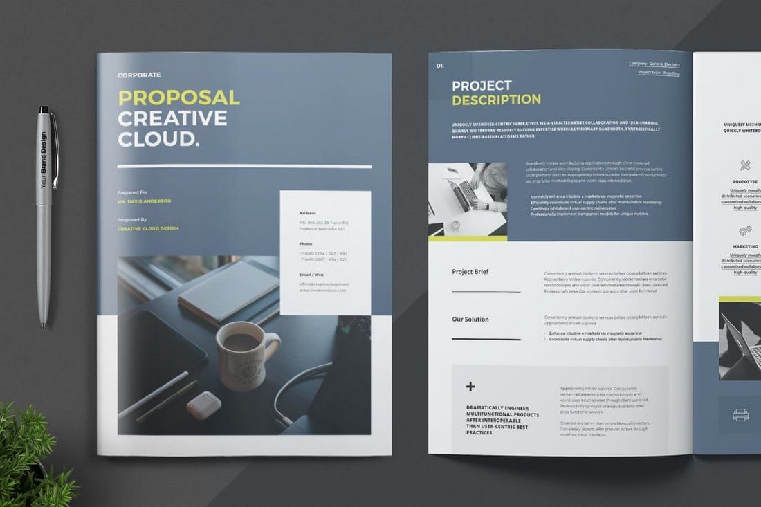Proposal-brochure 70+ Modern Corporate Brochure Templates design tips 