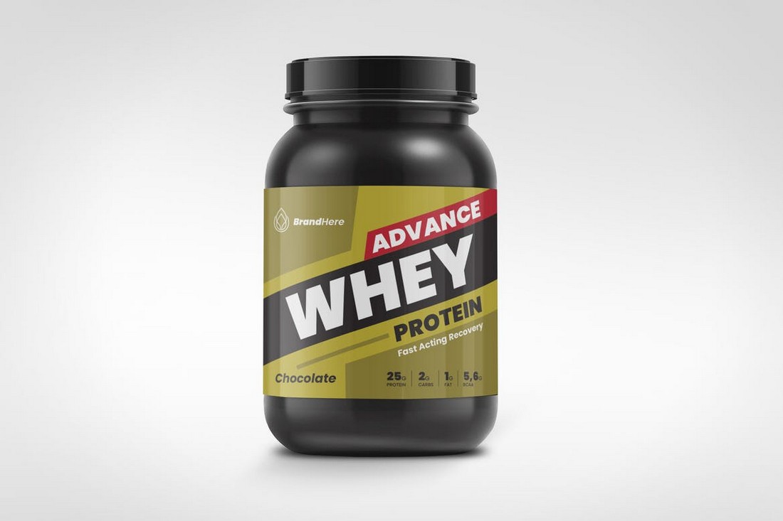 Protein Suppliment Label Template