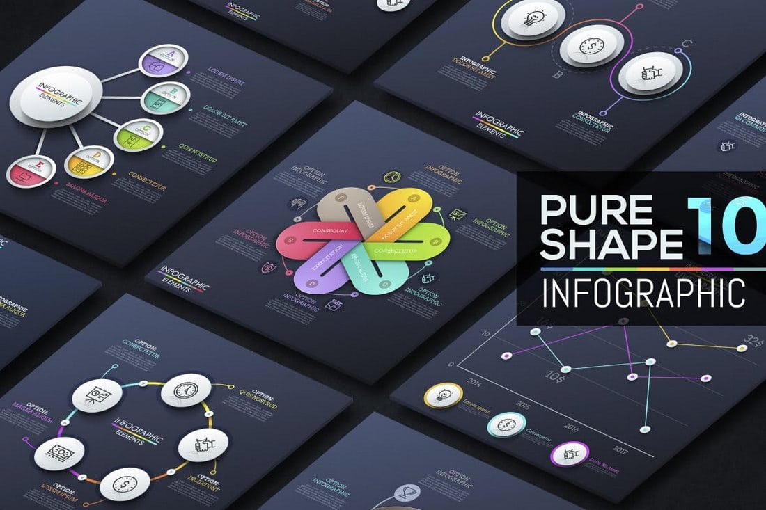 Pure-Shape-Infographic-v10 40+ Best Infographic Templates (Word, PowerPoint & Illustrator) design tips 