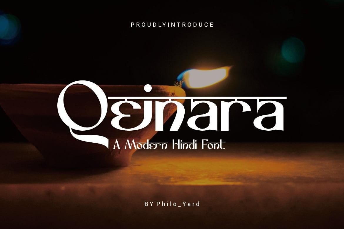 Qeinara - A Modern Hindi Font