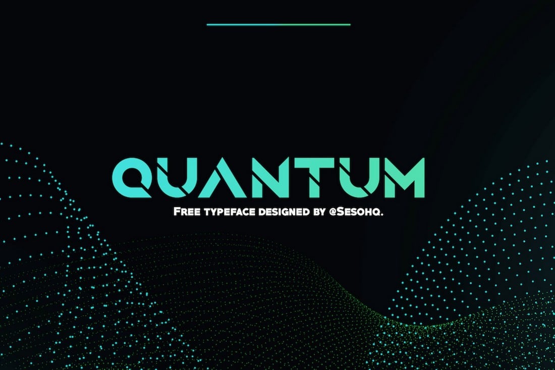 Quantum - فونت علمی تخیلی رایگان