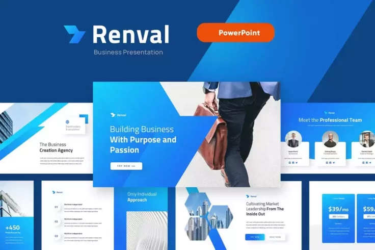 View Information about RENVAL Marketing Strategy PowerPoint Template