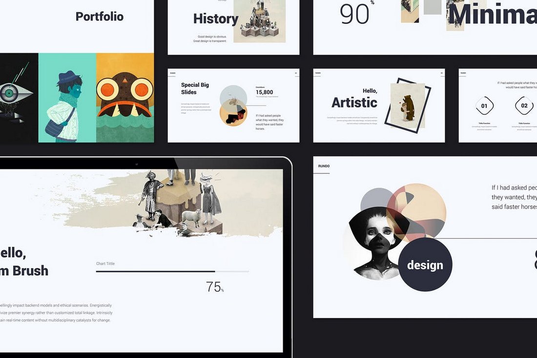 RUNDO-MInimal-Creative-Template 20+ Simple PowerPoint Templates (With Clutter-Free Design) design tips 