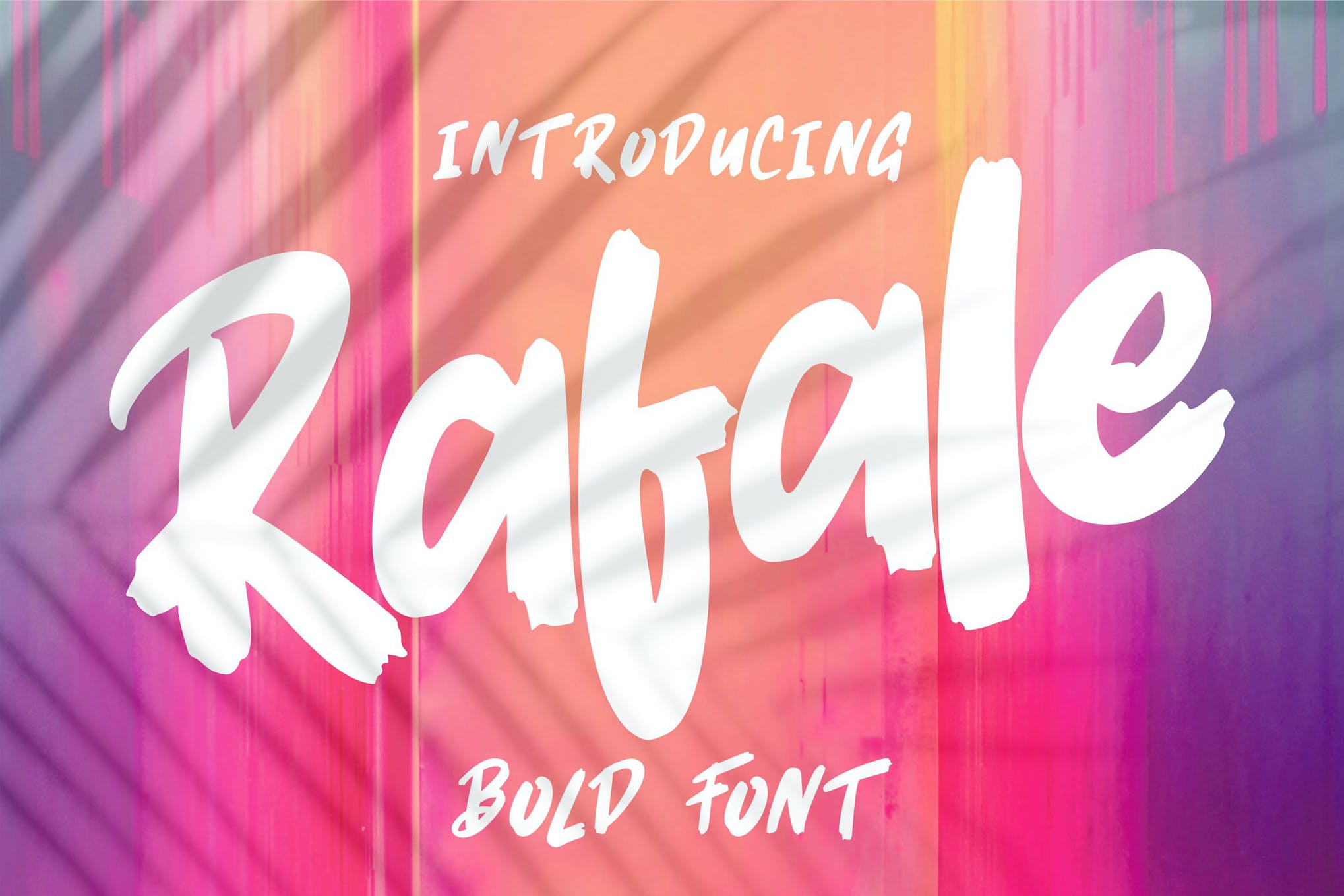 Rafale - bold script font
