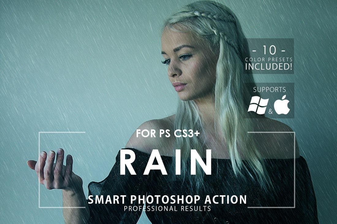 Rain-Free-Photoshop-Action 20+ Best Photoshop Filters + Plugins 2020 (+ How to Use Them) design tips 