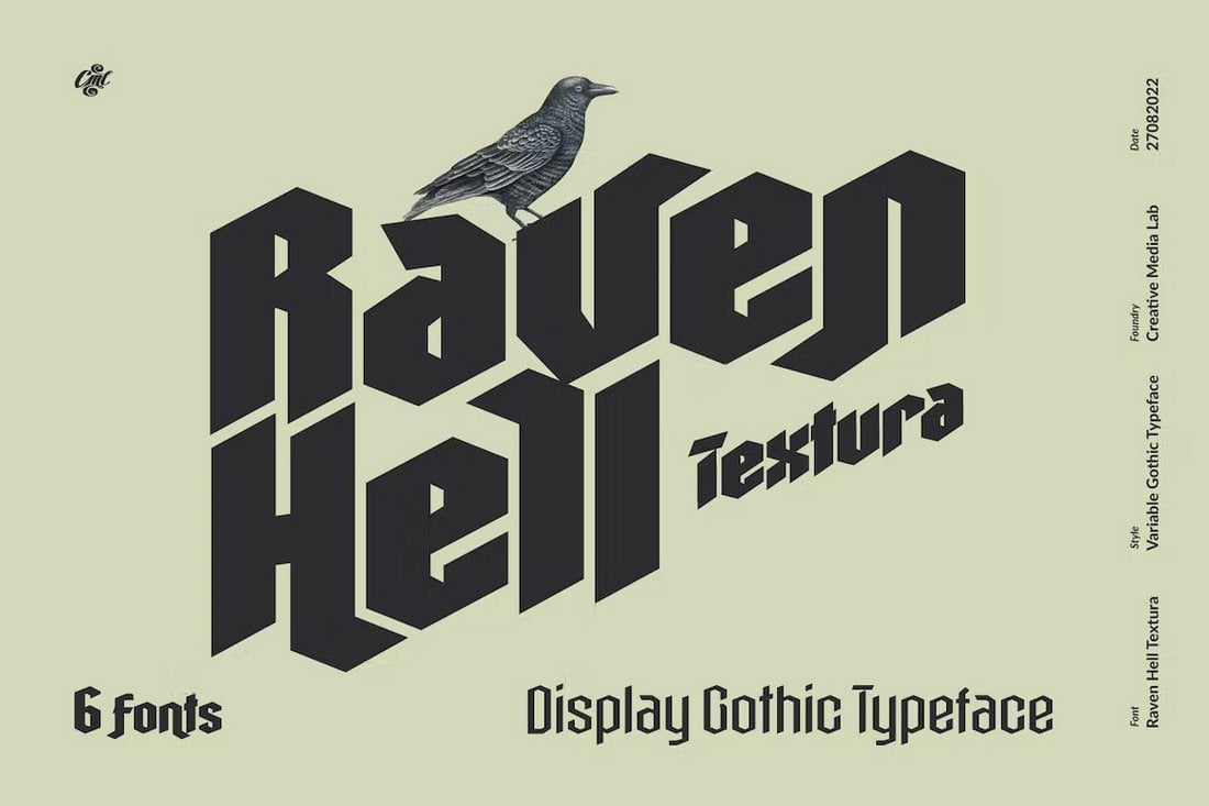 Raven Hell Textura - Medieval Font
