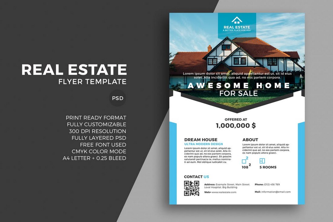 free microsoft word real estate flyer template