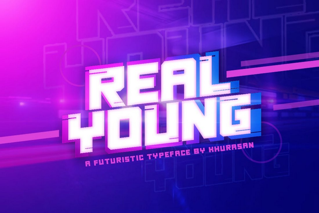 Real-Young-Futuristic-Font 30+ Best YouTube Fonts (For Thumbnails + Videos) 2020 design tips 