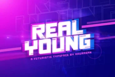 Real Young Stylish Futuristic Font
