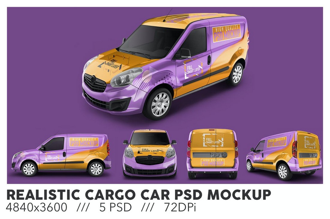 Realistic-Cargo-Car-Mockup 20+ Car & Van Decal and Wrap Mockup Templates design tips 