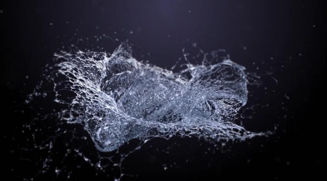 Realistic Liquid Splash Logo Reveal Animation