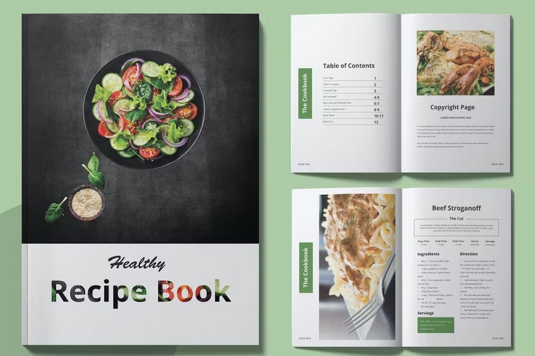 Recipe Book InDesign Template