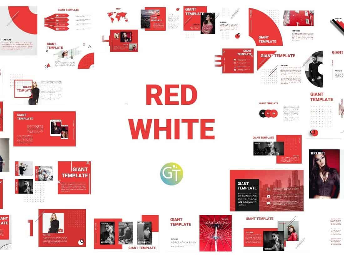 Red-White-Free-Powerpoint-Template 50+ Best Free PowerPoint Templates 2020 design tips 