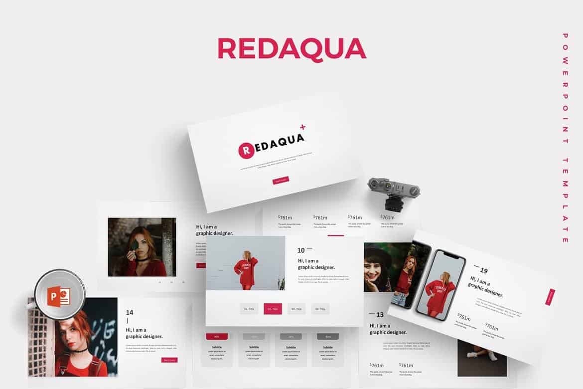 Redaqua - Minimal Powerpoint Template