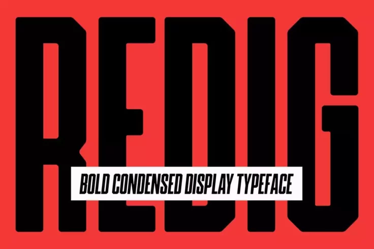 View Information about Redig Condesned Block Font