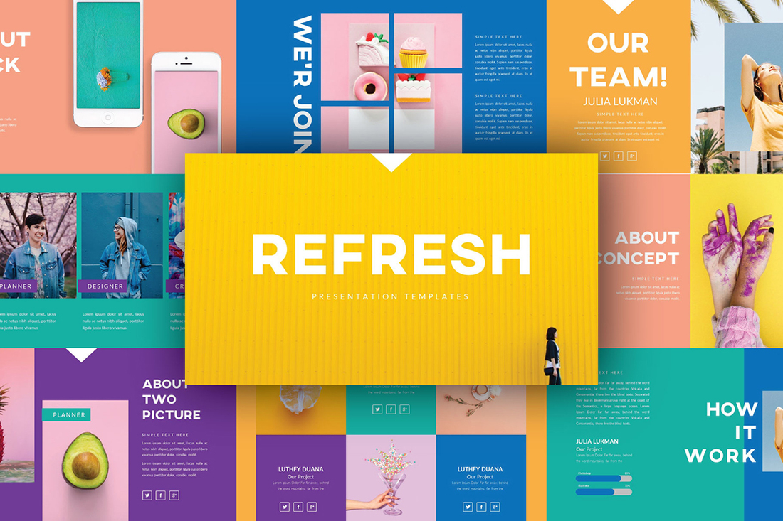 Refresh Presentation Template