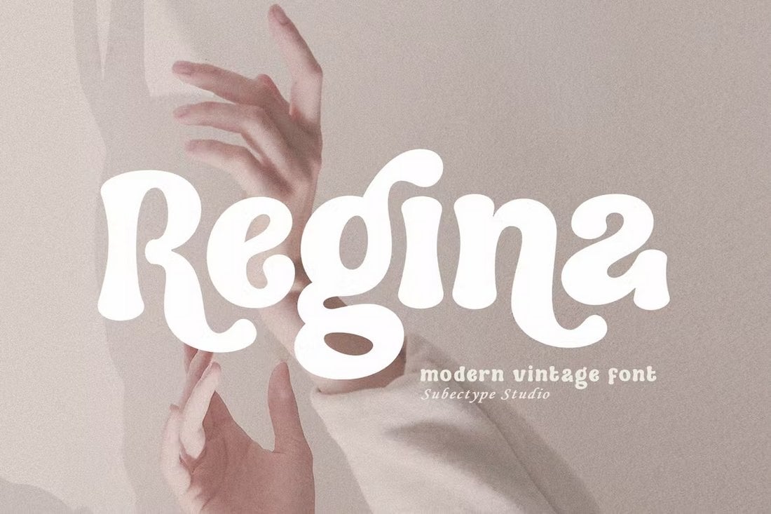 Regina - Font 70-an Vintage Modern
