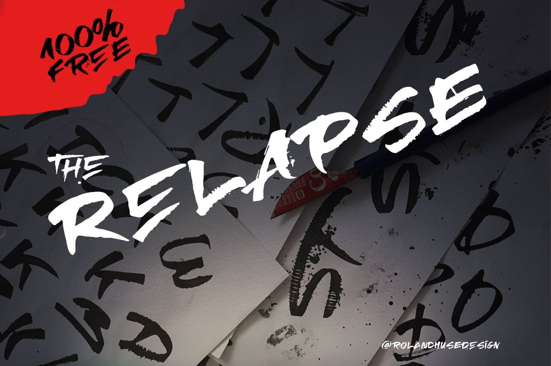Relapse - Une police gratuite à la main
