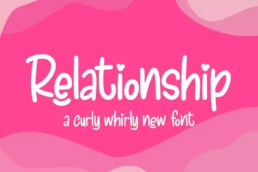 Relationship Curly Girly Font