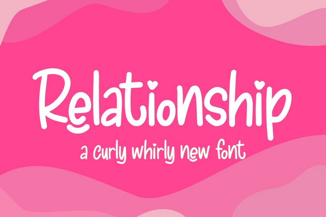 Relationship - Curly Girly Font