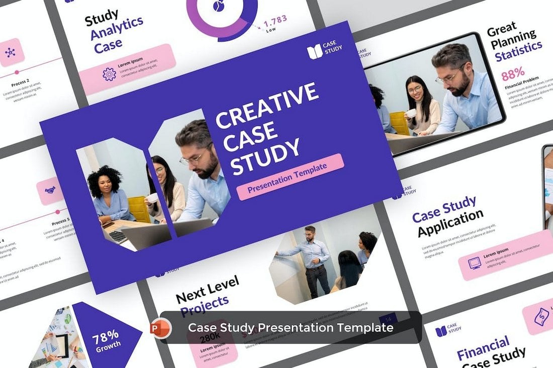 Research & Case Study Powerpoint Template