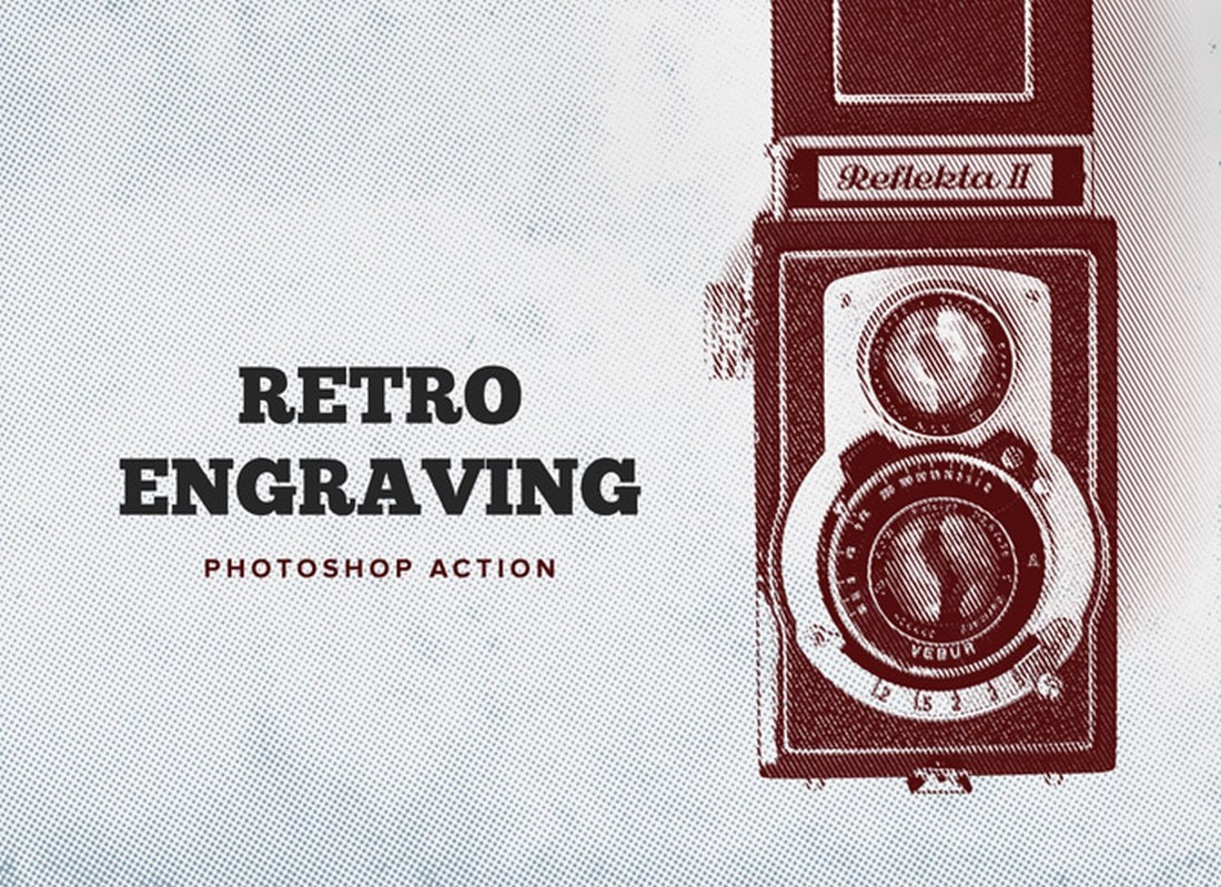 Retro Engraving Free Photoshop Action