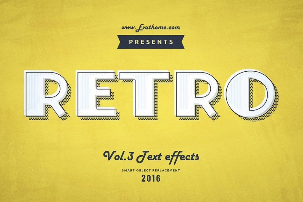 45+ Best Retro Text Effects & Styles Design Shack