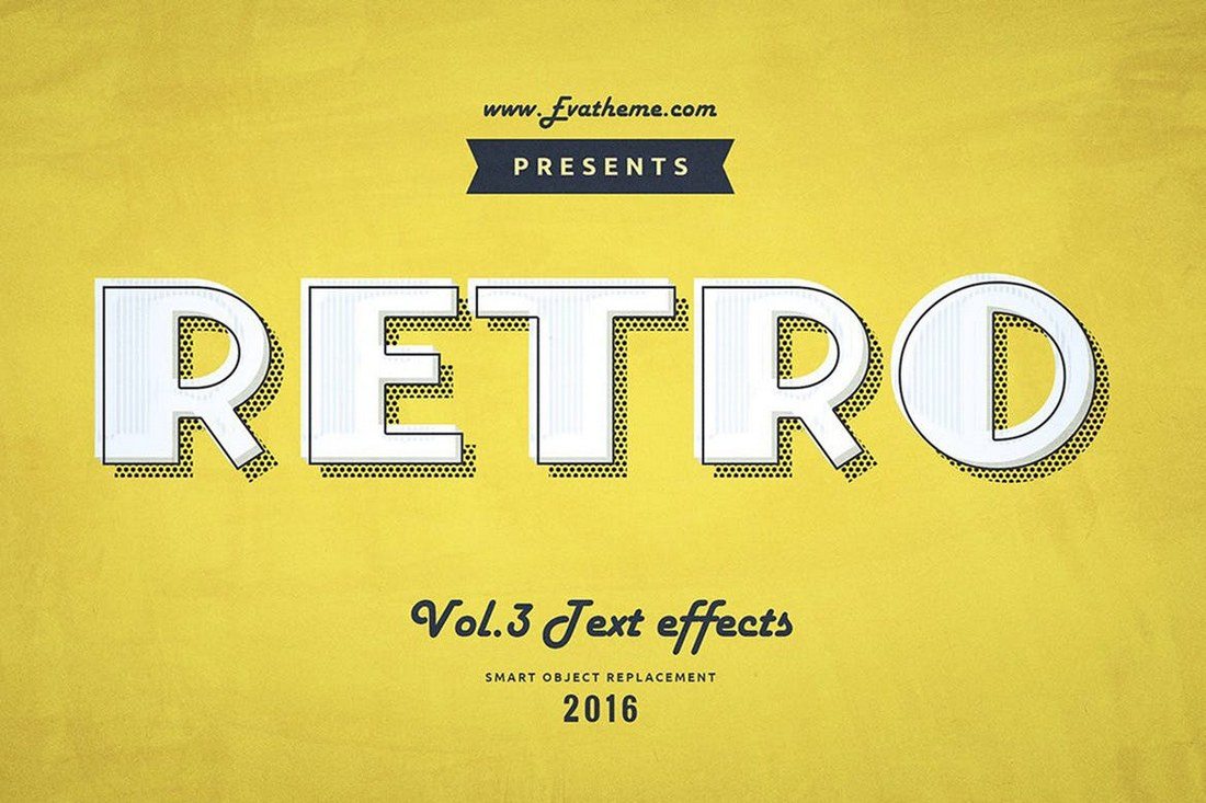 Retro-Style-Text-Effects-Vol.1 30+ Best Retro Text Effects & Styles design tips 