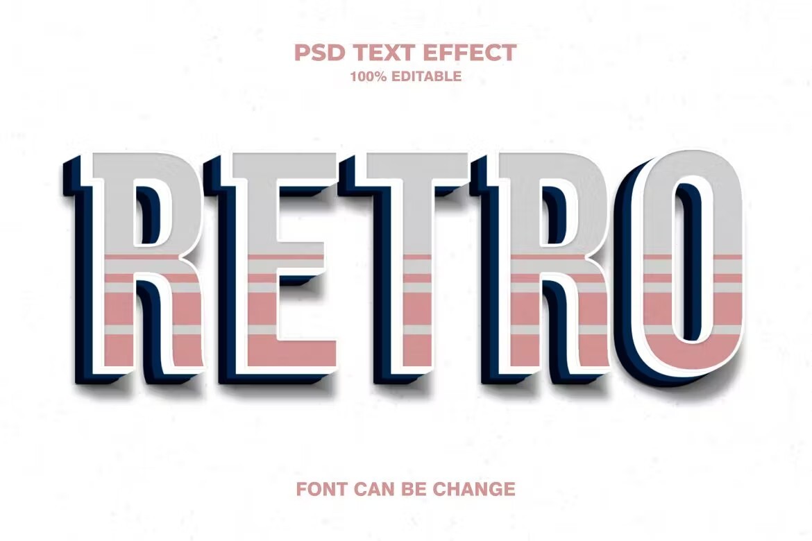 Retro Text Effect