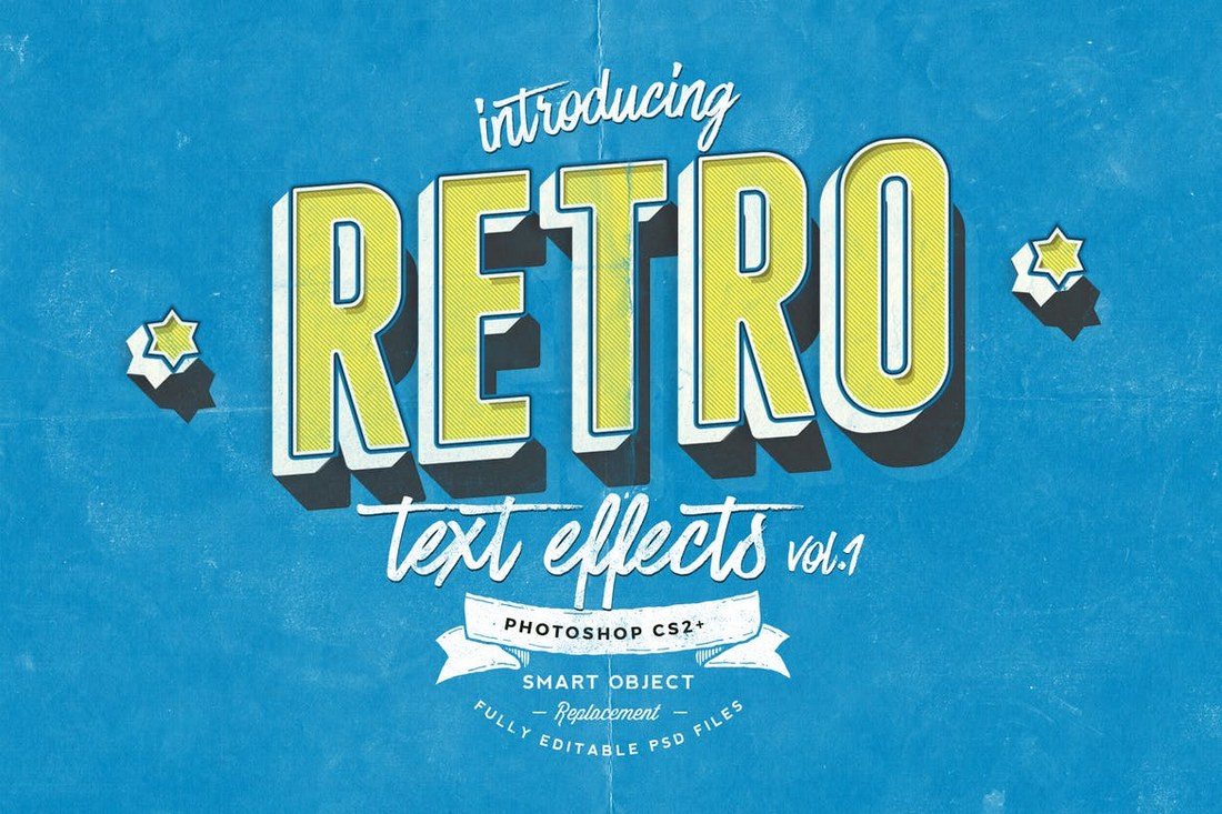 Download 30 Best Retro Text Effects Styles Design Shack