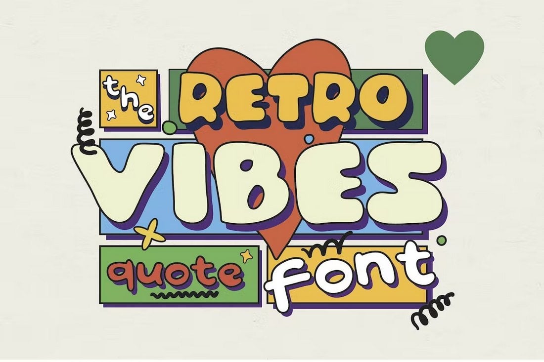 Retro Vibes - Quotable Hand-Drawn Font