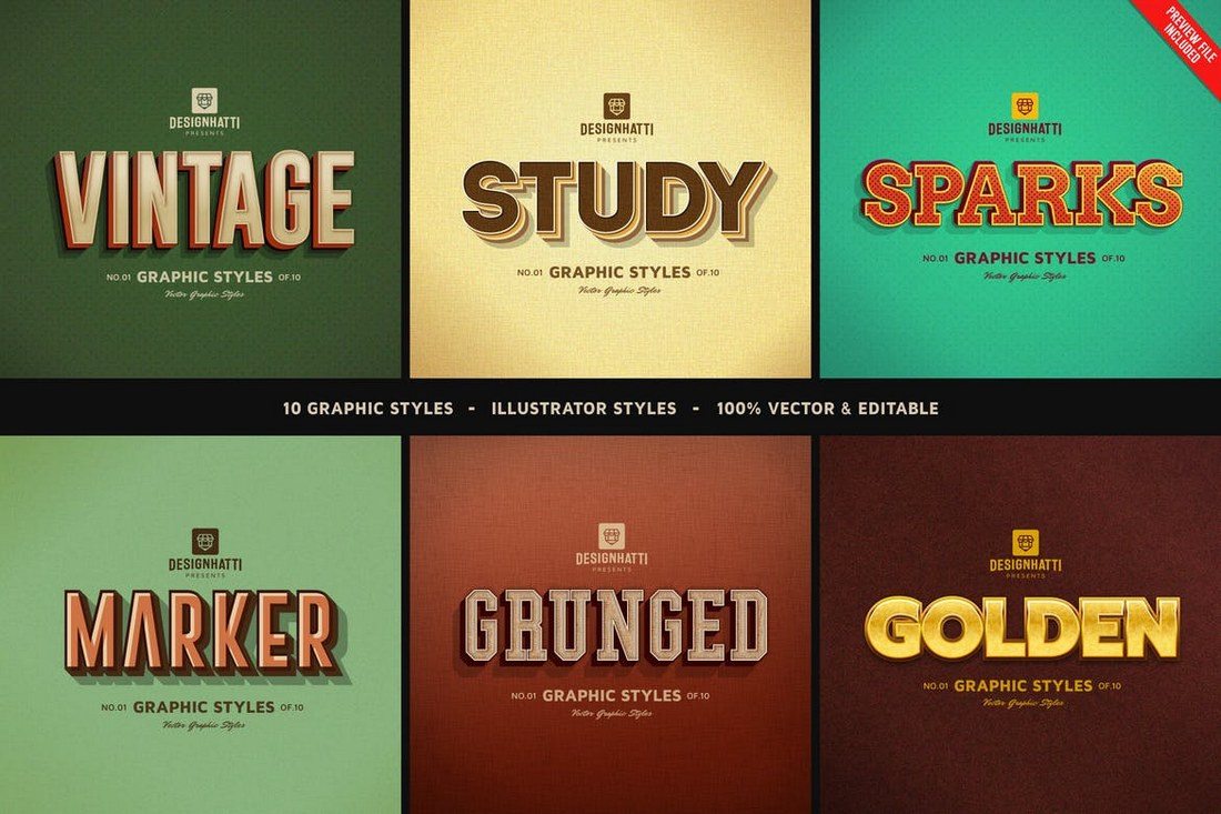 Retro Text Effect vol 2 by RetroBox