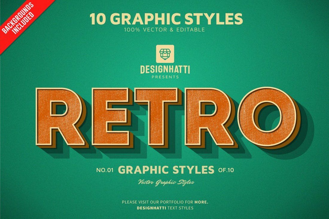 Retro-Vintage-Text-Styles 30+ Best Retro Text Effects & Styles design tips 