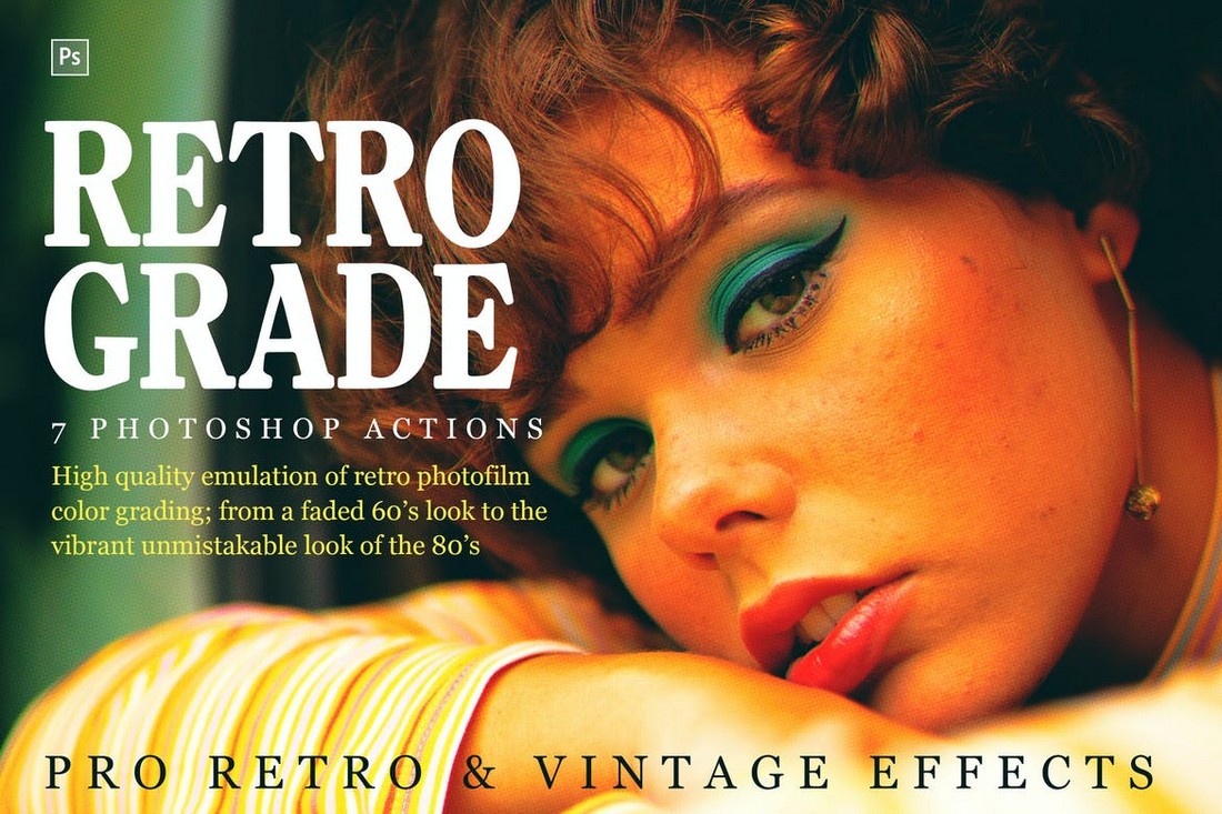 Retrograde, Retro and Vintage Photoshop Actions