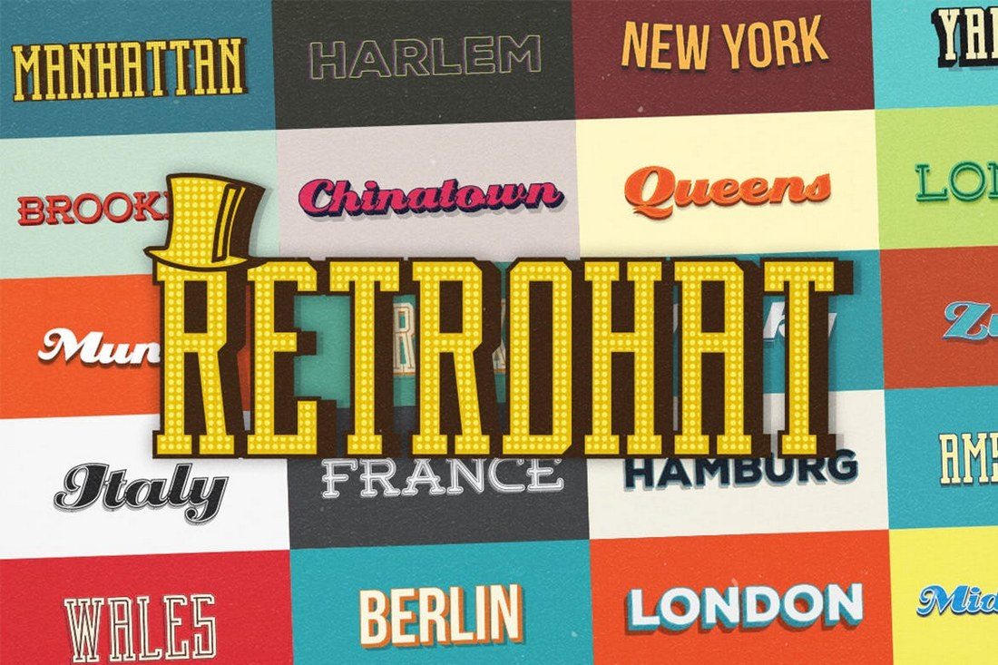 Retrohat-Graphic-Styles 30+ Best Retro Text Effects & Styles design tips 