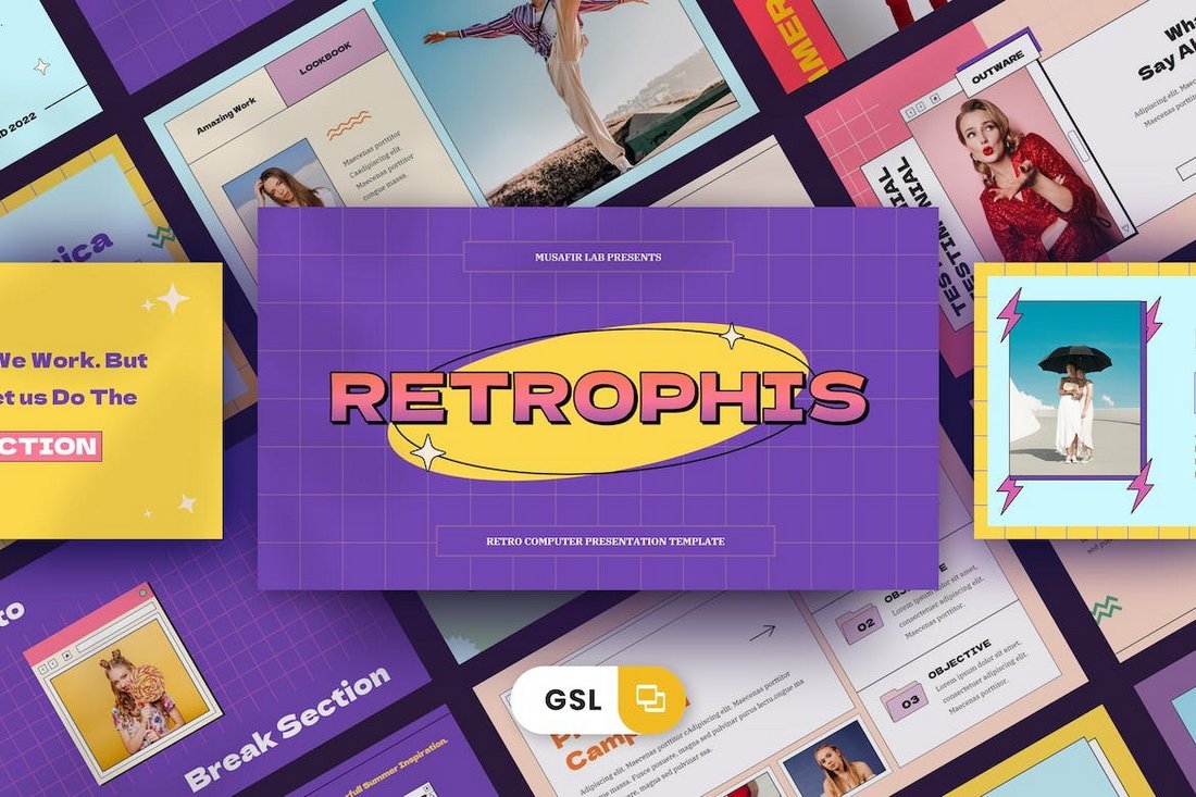 Retrophis - Cool Google Slides Theme