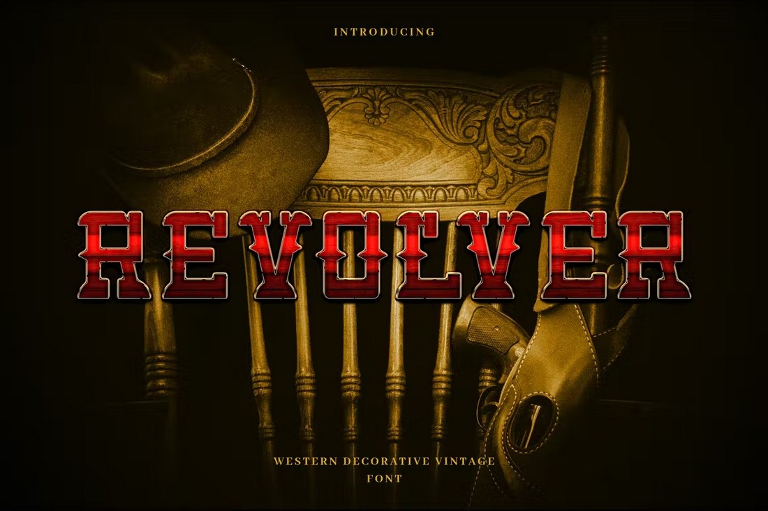 Revolver - Western Cowboy Font