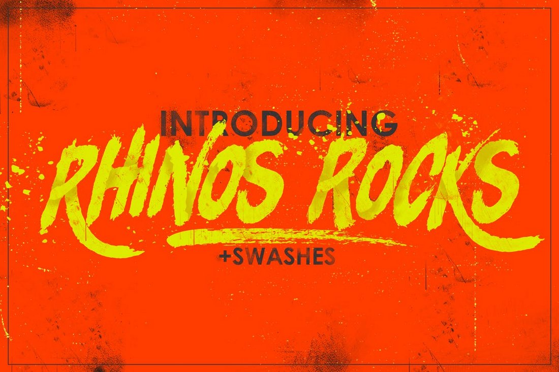 Rhinos-Rocks-Brush-Font 20+ Best Fonts for Posters design tips 