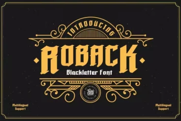 Roback Blackletter Font