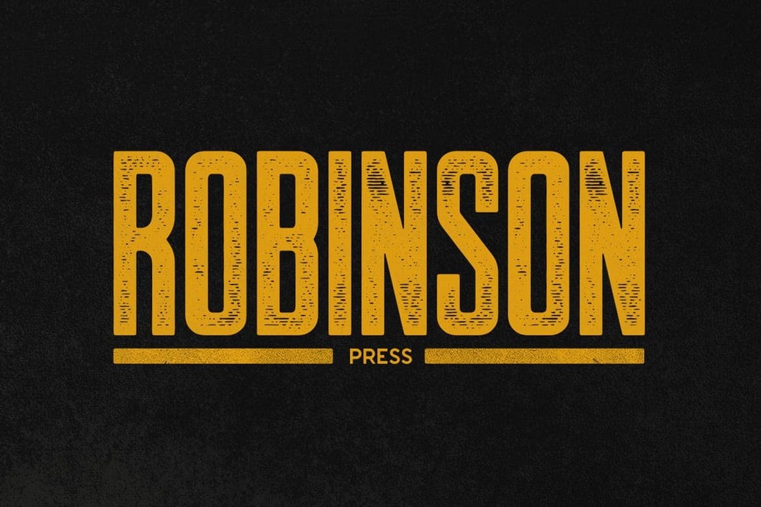 Robinson Press narrow font