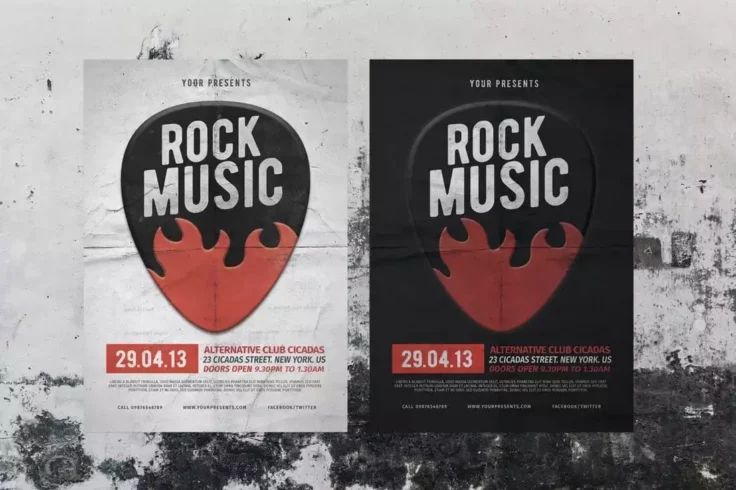 View Information about Rock Music Flyer & Poster Template