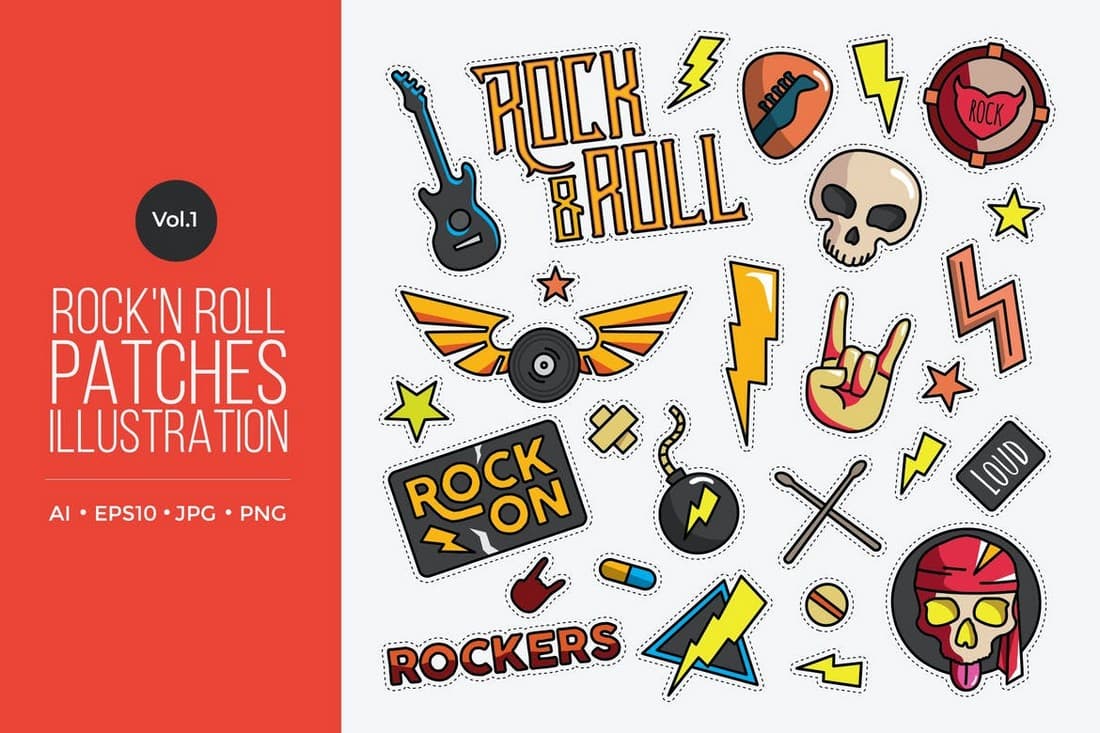 Rock and Roll Creative Instagram Highlight Icons