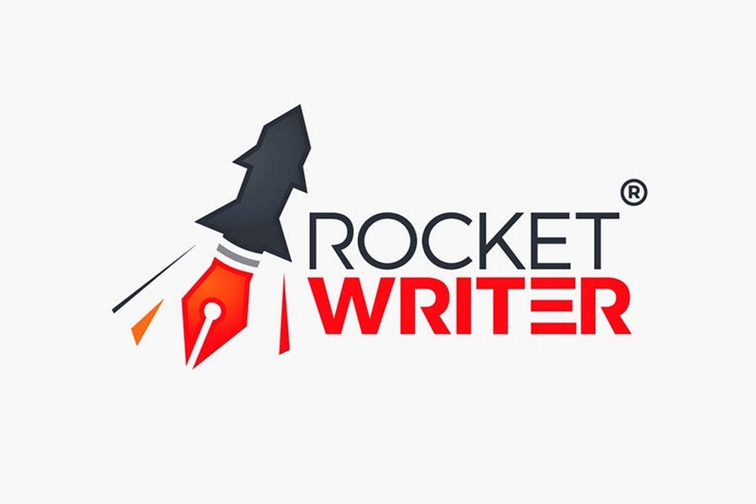 Rocket-Writer-Free-Creative-Logo-Template 30+ Best Free Logo Makers + Design Templates 2021 design tips 