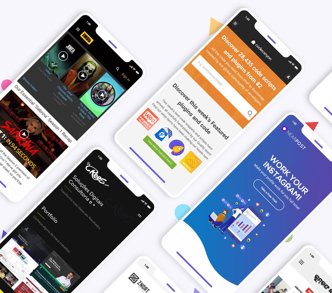 free mobile news app design templates adobe xd download