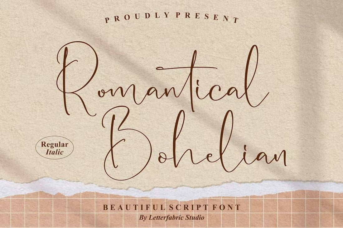Romantical Bohelian - Lovely Script Font