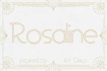 Rosaline Art Deco Display Font